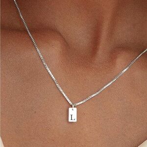 Sterling Silver “L” Initial Necklace
